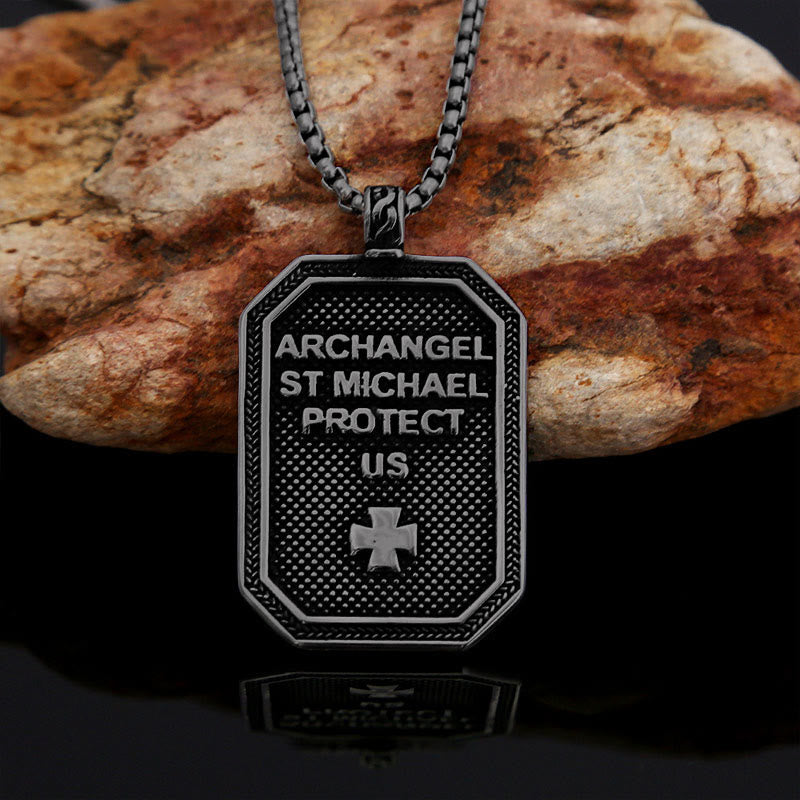 FREE Today: Classic Style St. Michael the Archangel Protection Stainless Steel Pendant Necklace