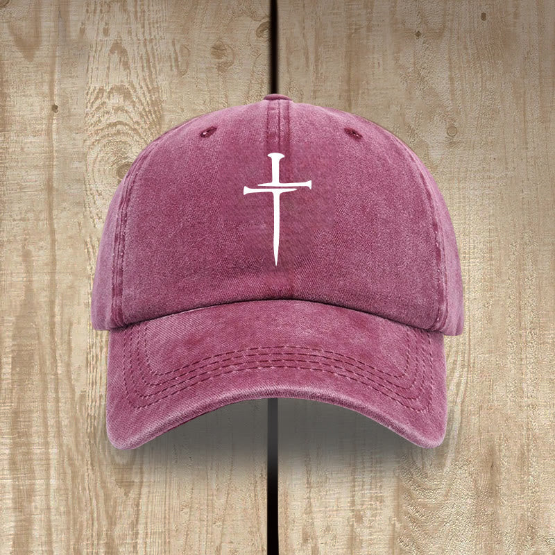 Christianartworkshop Minimalist Three Nails Cross Hat: Simplicity Meets Salvation