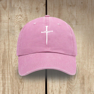 Christianartworkshop Minimalist Three Nails Cross Hat: Simplicity Meets Salvation