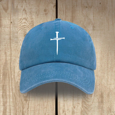 Christianartworkshop Minimalist Three Nails Cross Hat: Simplicity Meets Salvation