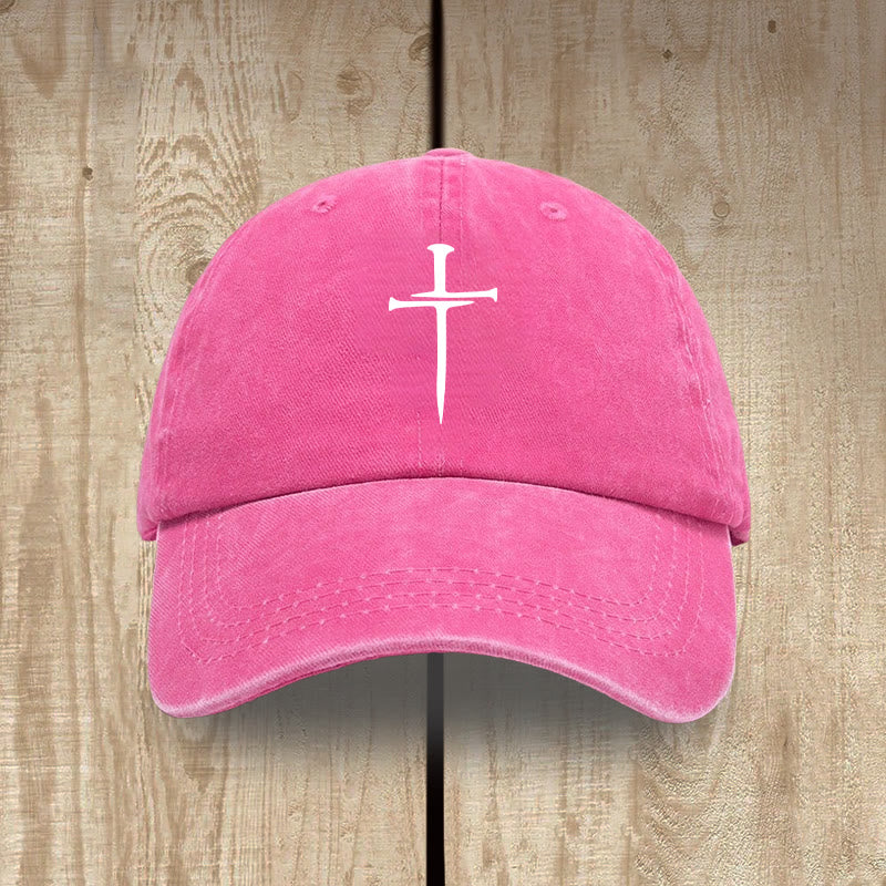 Christianartworkshop Minimalist Three Nails Cross Hat: Simplicity Meets Salvation