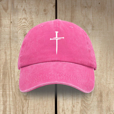 Christianartworkshop Minimalist Three Nails Cross Hat: Simplicity Meets Salvation