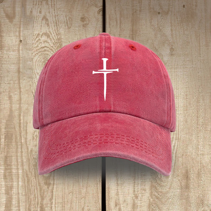 Christianartworkshop Minimalist Three Nails Cross Hat: Simplicity Meets Salvation