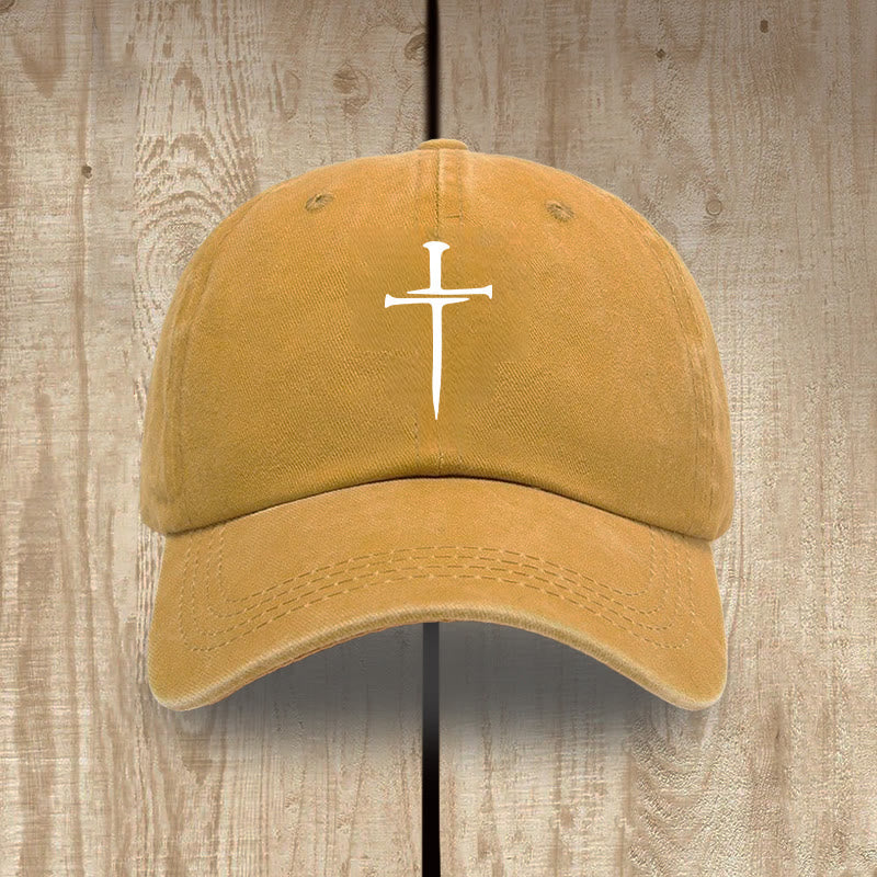 Christianartworkshop Minimalist Three Nails Cross Hat: Simplicity Meets Salvation