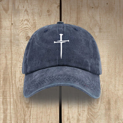 Christianartworkshop Minimalist Three Nails Cross Hat: Simplicity Meets Salvation