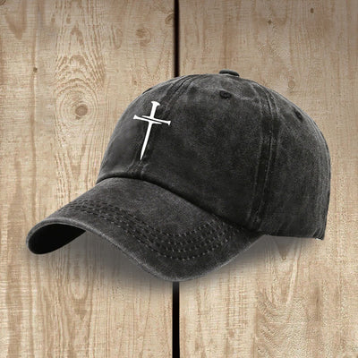 Christianartworkshop Minimalist Three Nails Cross Hat: Simplicity Meets Salvation