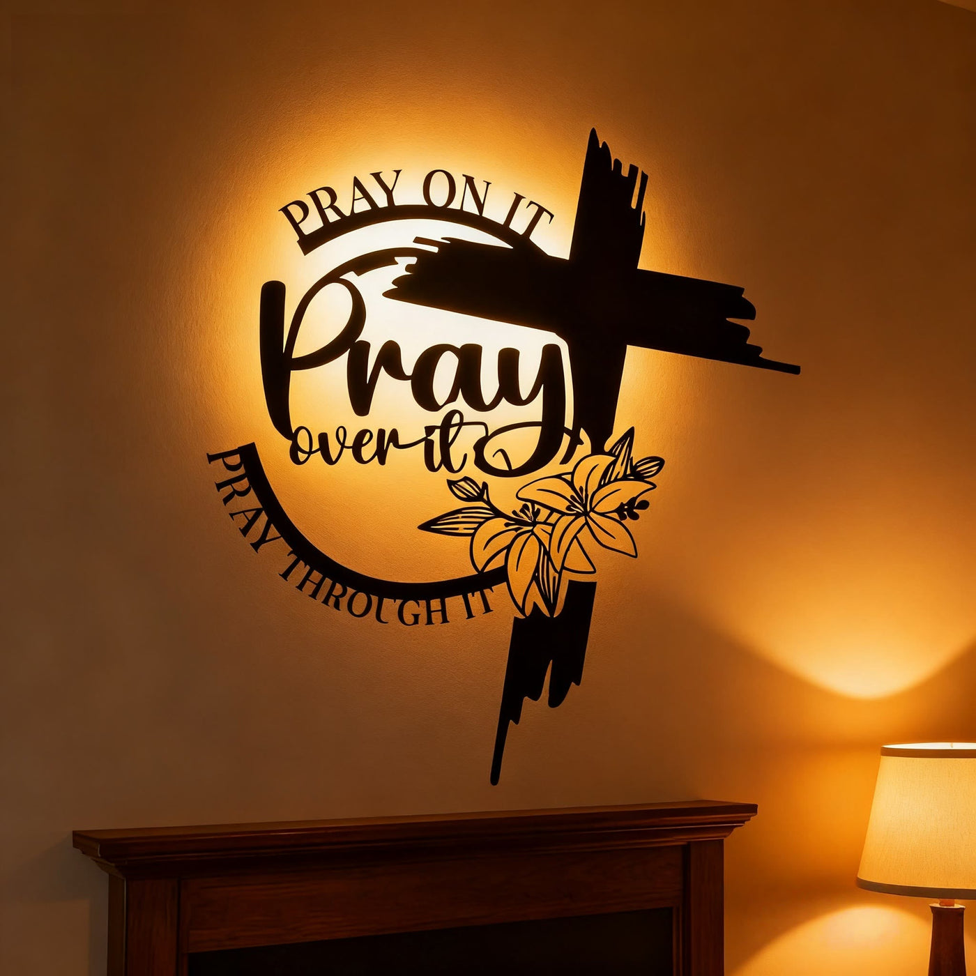 Christianartworkshop Modern Style Pray Over It Quote Inspirational Metal Wall Decor