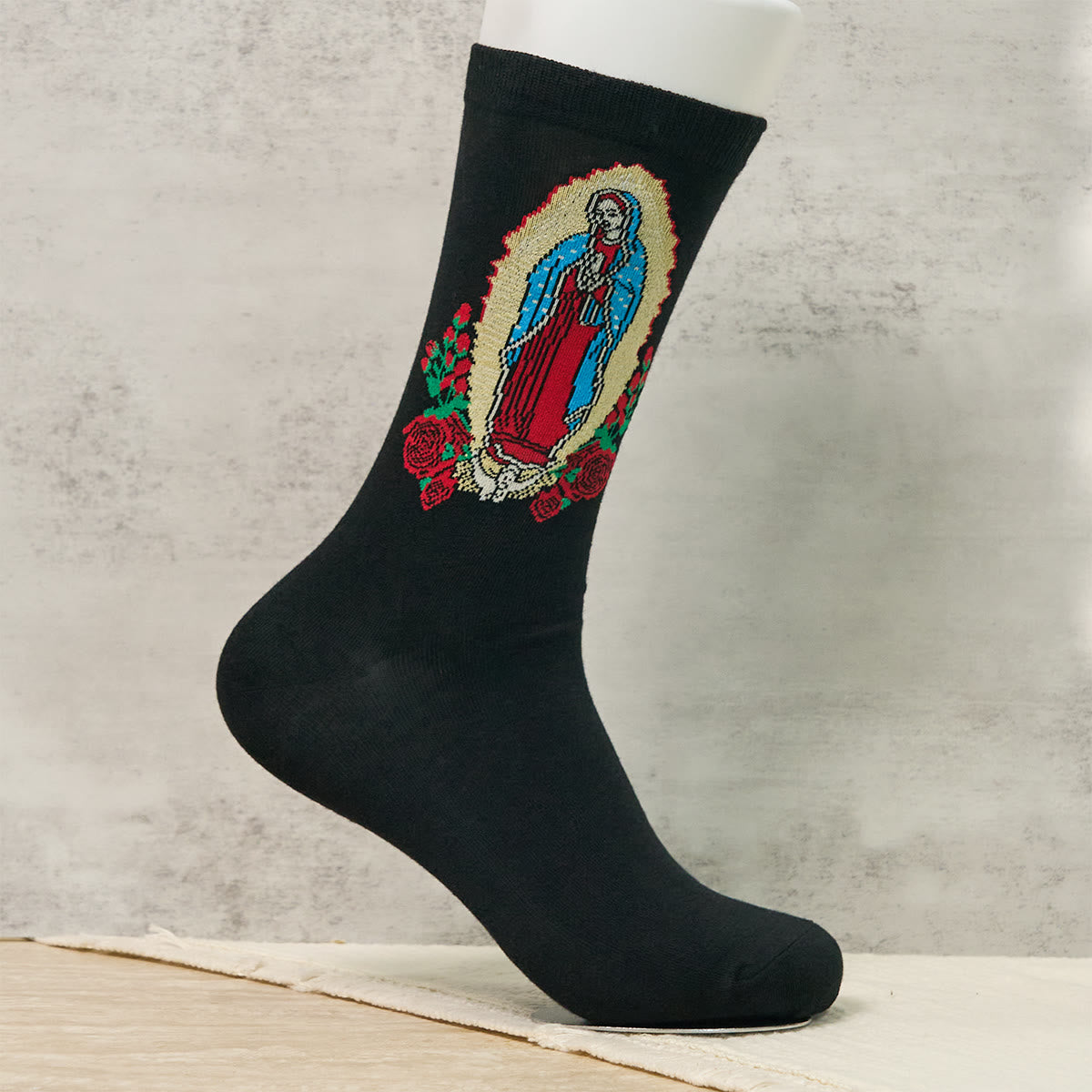 Christianartworkshop Faithful Our Lady of Guadalupe Unisex Socks Bringing Faith and Daily Blessings
