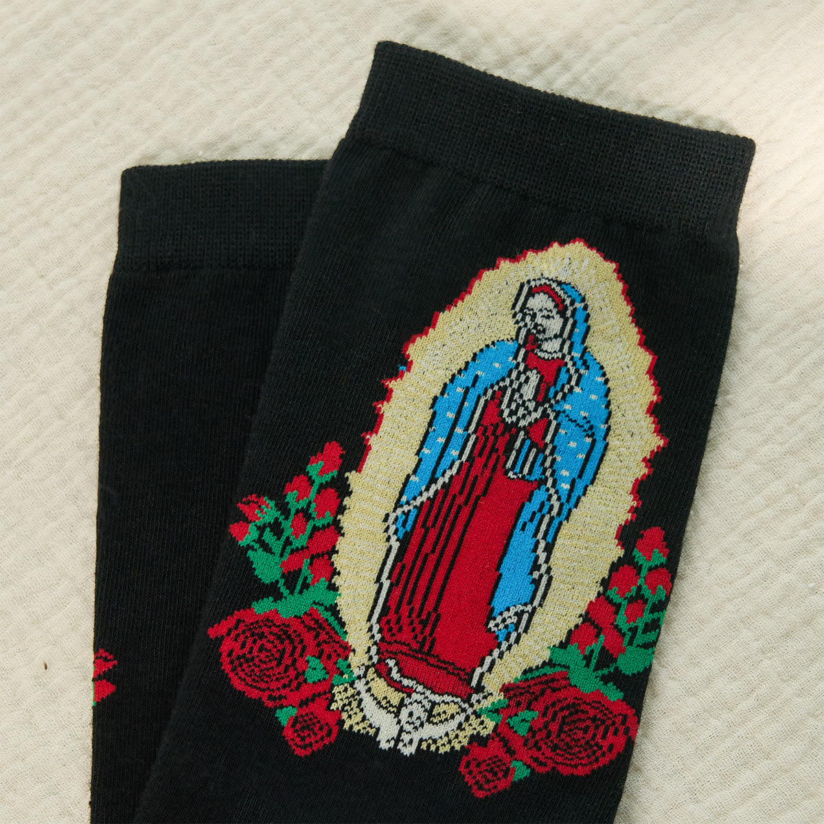 Christianartworkshop Faithful Our Lady of Guadalupe Unisex Socks Bringing Faith and Daily Blessings