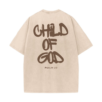 Christianartworkshop "CHILD OF GOD" Washed T-Shirt