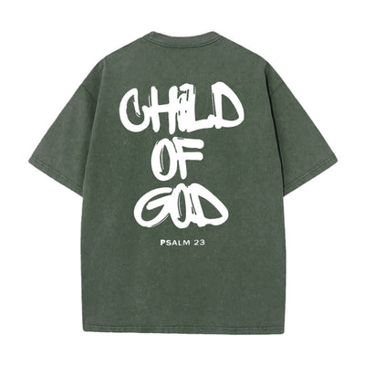 Christianartworkshop "CHILD OF GOD" Washed T-Shirt