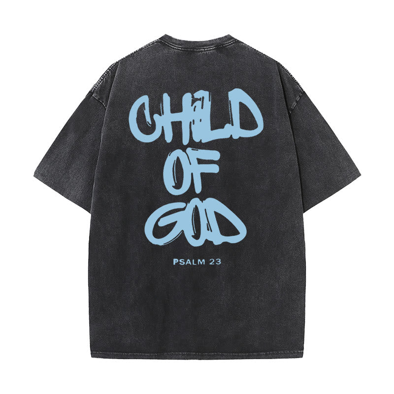 Christianartworkshop "CHILD OF GOD" Washed T-Shirt