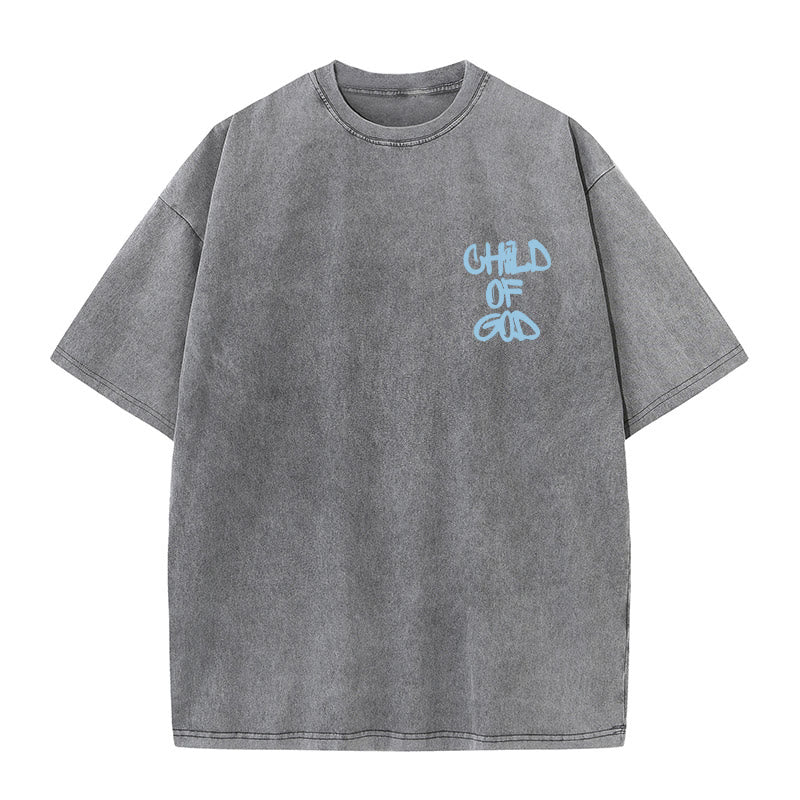 Christianartworkshop "CHILD OF GOD" Washed T-Shirt