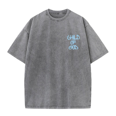 Christianartworkshop "CHILD OF GOD" Washed T-Shirt