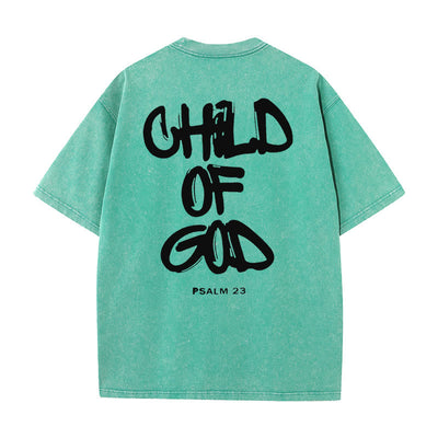 Christianartworkshop "CHILD OF GOD" Washed T-Shirt