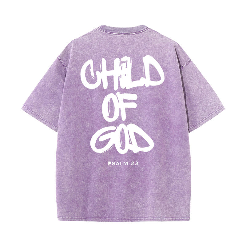 Christianartworkshop "CHILD OF GOD" Washed T-Shirt
