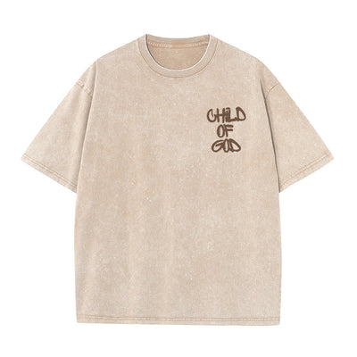 Christianartworkshop "CHILD OF GOD" Washed T-Shirt