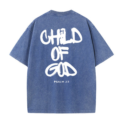 Christianartworkshop "CHILD OF GOD" Washed T-Shirt