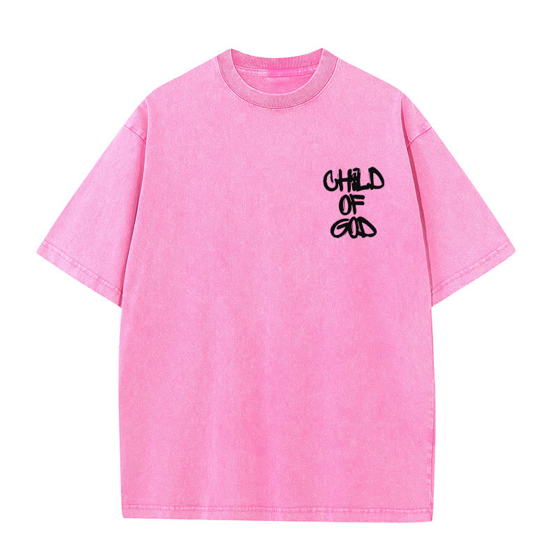 Christianartworkshop "CHILD OF GOD" Washed T-Shirt