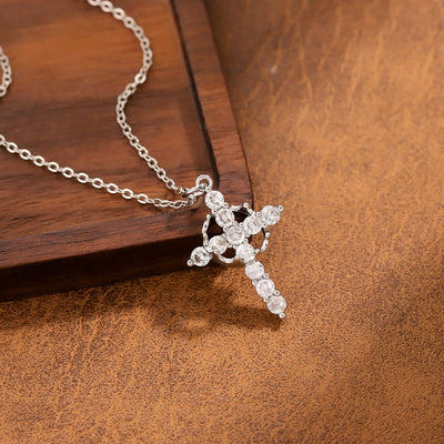 FREE Today: Modern Crowned in Faith Cross Necklace, Earrings