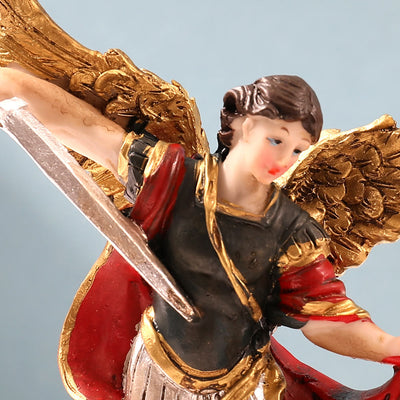 Christianartworkshop St. Michael Warrior Angel Desktop Ornament: Guardian Angel Defeating Evil