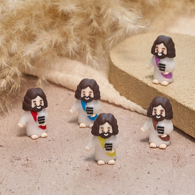 Christianartworkshop Happy Faith Corner Little Jesus Figurine Set: Jesus Loves You