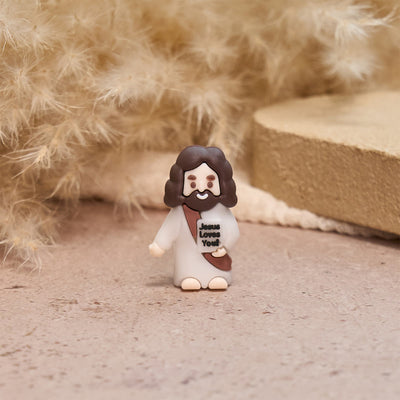 Christianartworkshop Happy Faith Corner Little Jesus Figurine Set: Jesus Loves You