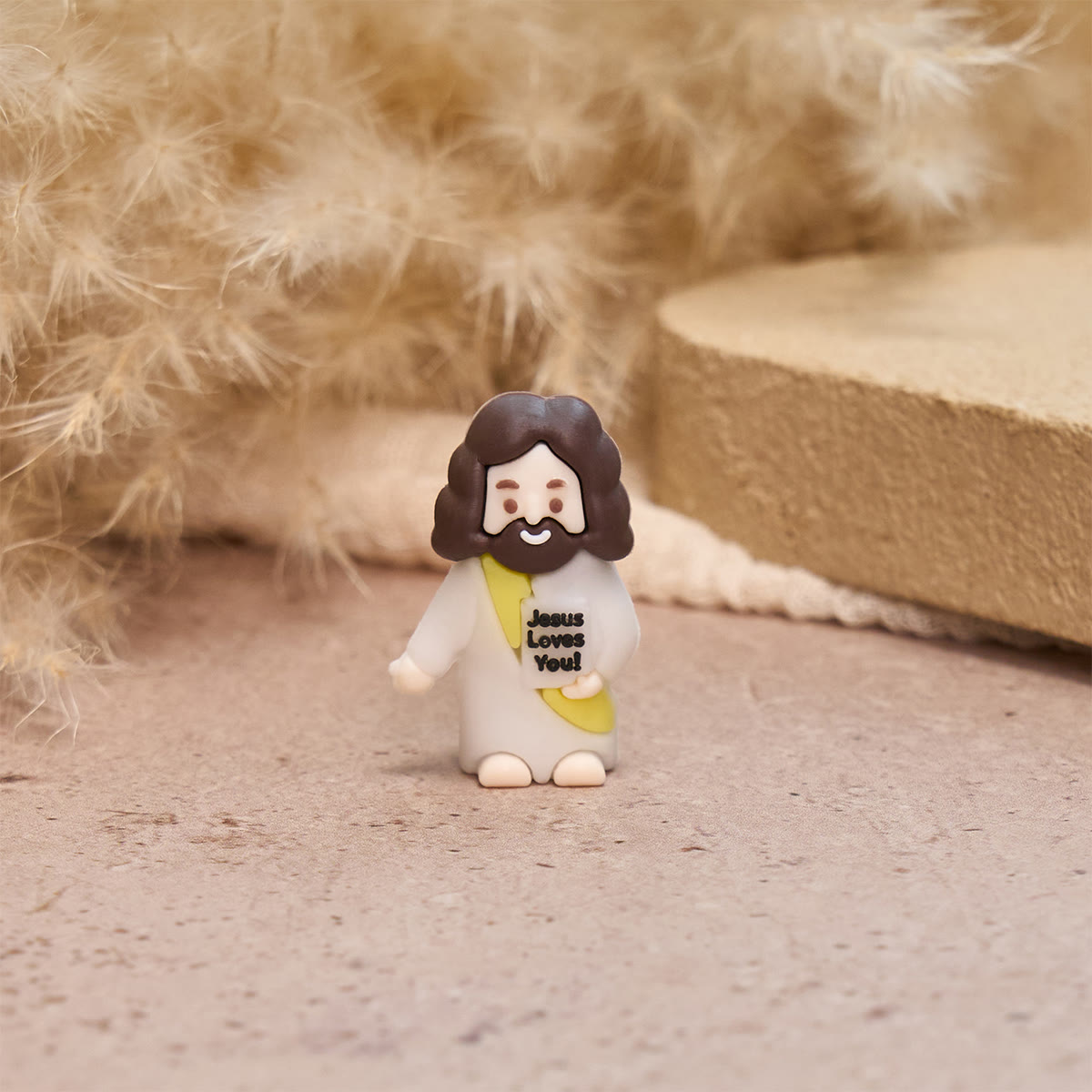 Christianartworkshop Happy Faith Corner Little Jesus Figurine Set: Jesus Loves You