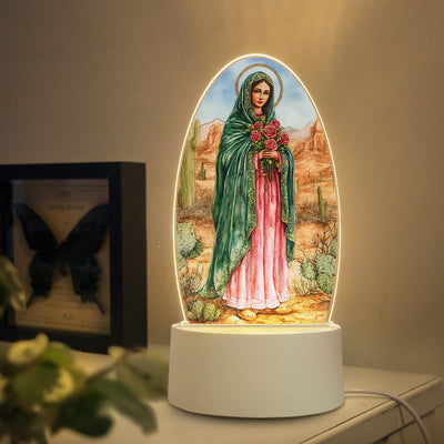 Christianartworkshop Multi-Style Elegant Virgin Mary Nightlight: Divine Grace & Home Elegance