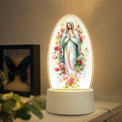 Christianartworkshop Multi-Style Elegant Virgin Mary Nightlight: Divine Grace & Home Elegance