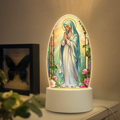 Christianartworkshop Multi-Style Elegant Virgin Mary Nightlight: Divine Grace & Home Elegance