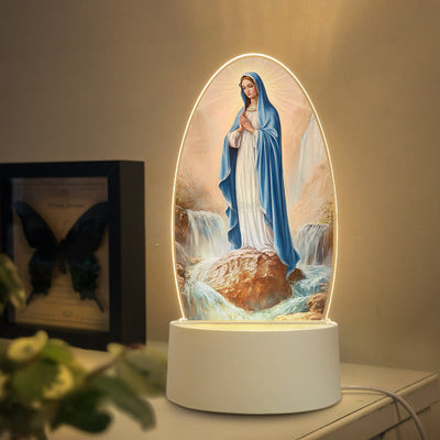 Christianartworkshop Multi-Style Elegant Virgin Mary Nightlight: Divine Grace & Home Elegance