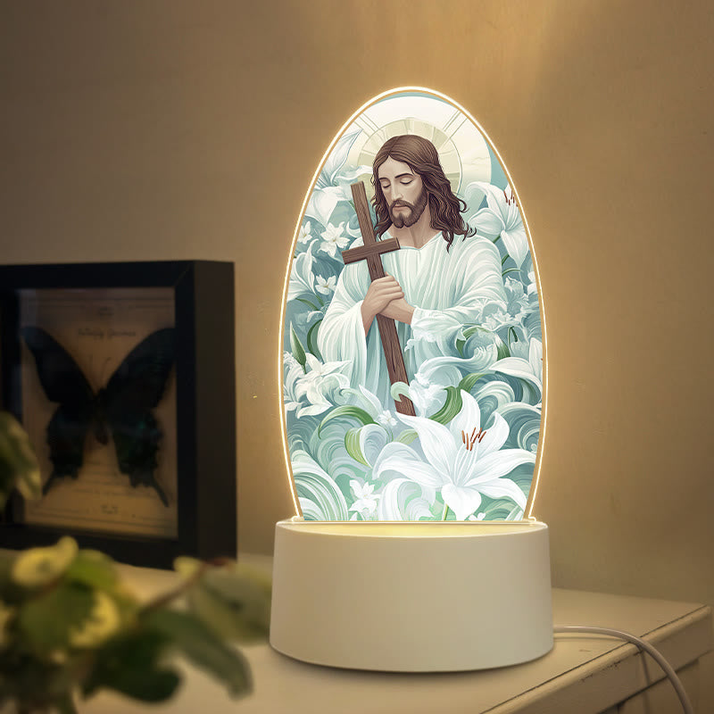 Christianartworkshop Diverse Jesus Imagery Nightlight: Faith Expression & Unique Gift