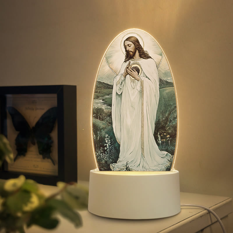 Christianartworkshop Diverse Jesus Imagery Nightlight: Faith Expression & Unique Gift