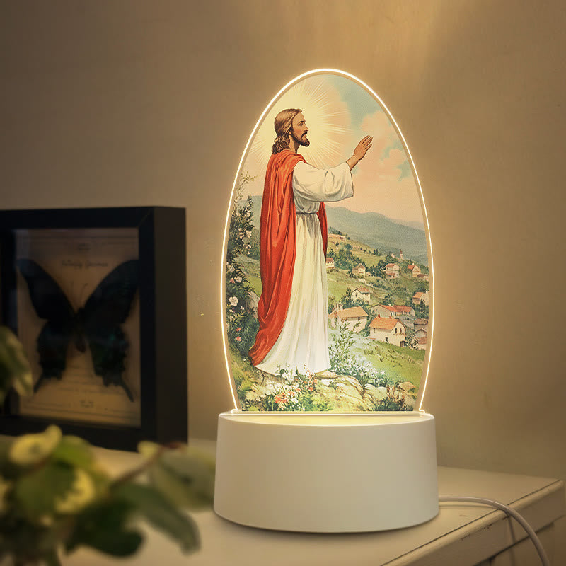 Christianartworkshop Diverse Jesus Imagery Nightlight: Faith Expression & Unique Gift