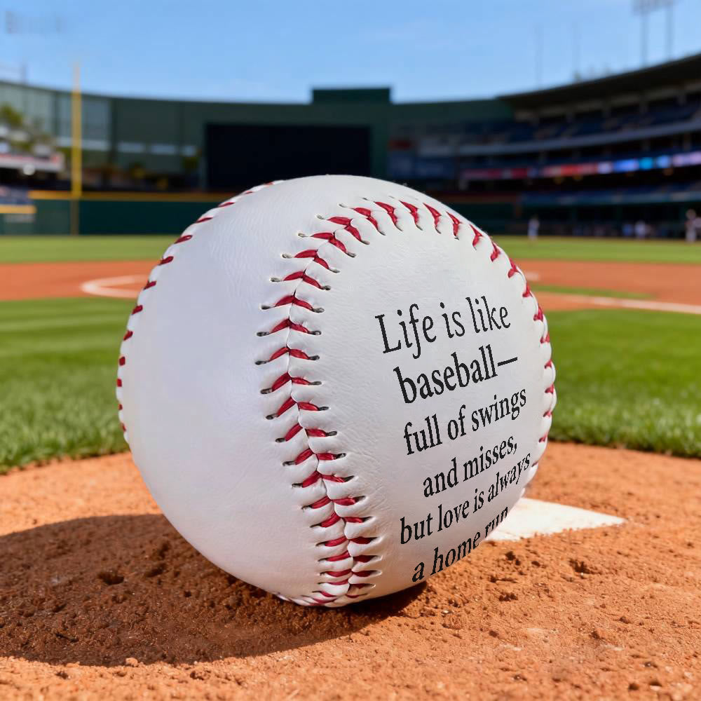 Christianartworkshop Spiritual Encouragement Baseball: Life's Swings & Misses, Love's Home Run Gift