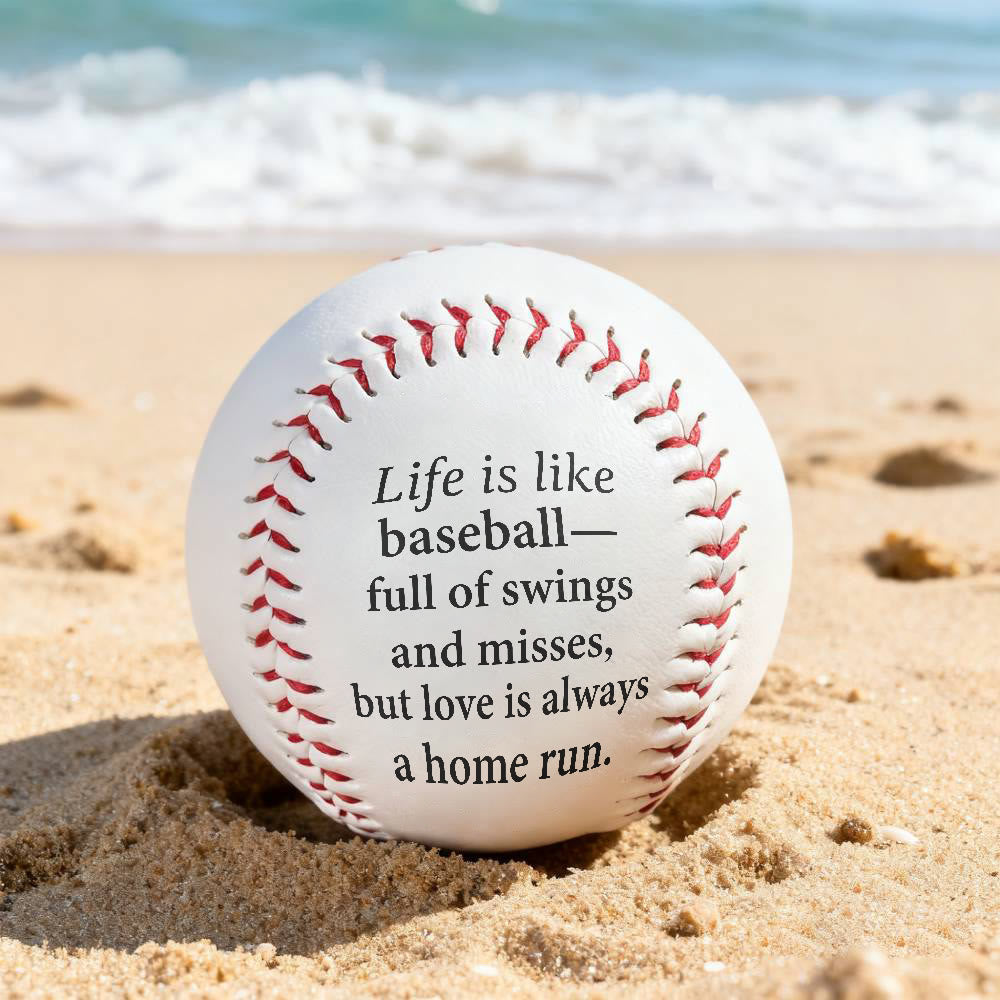 Christianartworkshop Spiritual Encouragement Baseball: Life's Swings & Misses, Love's Home Run Gift