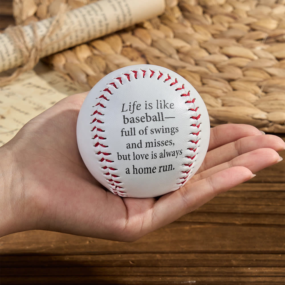 Christianartworkshop Spiritual Encouragement Baseball: Life's Swings & Misses, Love's Home Run Gift