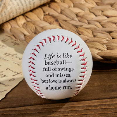 Christianartworkshop Spiritual Encouragement Baseball: Life's Swings & Misses, Love's Home Run Gift