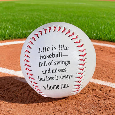 Christianartworkshop Spiritual Encouragement Baseball: Life's Swings & Misses, Love's Home Run Gift