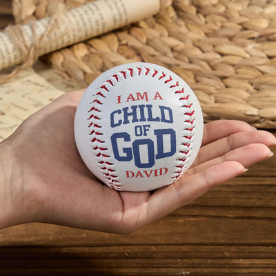 Christianartworkshop Everyday Faith Reminder Baseball: Child of God Proclamation for Play & Display