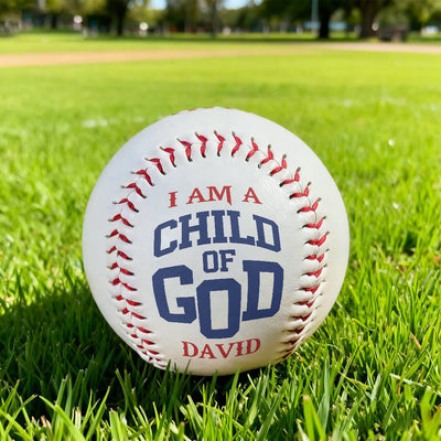 Christianartworkshop Everyday Faith Reminder Baseball: Child of God Proclamation for Play & Display