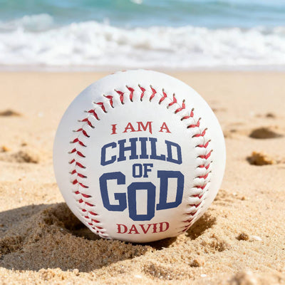 Christianartworkshop Everyday Faith Reminder Baseball: Child of God Proclamation for Play & Display