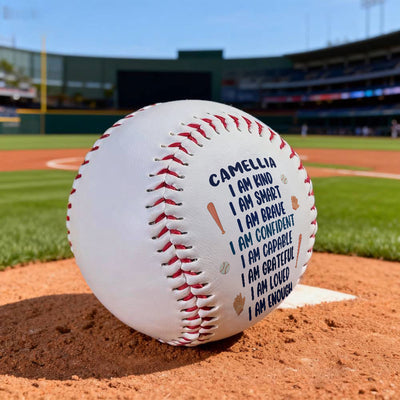 Christianartworkshop Divine Worth Baseball: Custom Name & I Am Affirmations for God-Given Identity