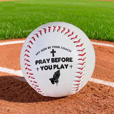 Christianartworkshop Believer’s Sport Baseball: Pray Before You Play & God as Coach Symbolism