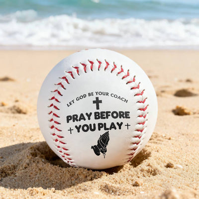 Christianartworkshop Believer’s Sport Baseball: Pray Before You Play & God as Coach Symbolism