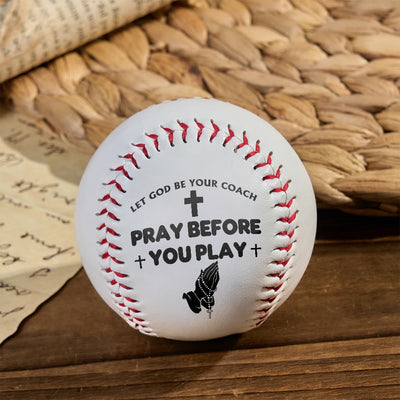 Christianartworkshop Believer’s Sport Baseball: Pray Before You Play & God as Coach Symbolism
