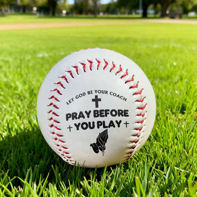 Christianartworkshop Believer’s Sport Baseball: Pray Before You Play & God as Coach Symbolism