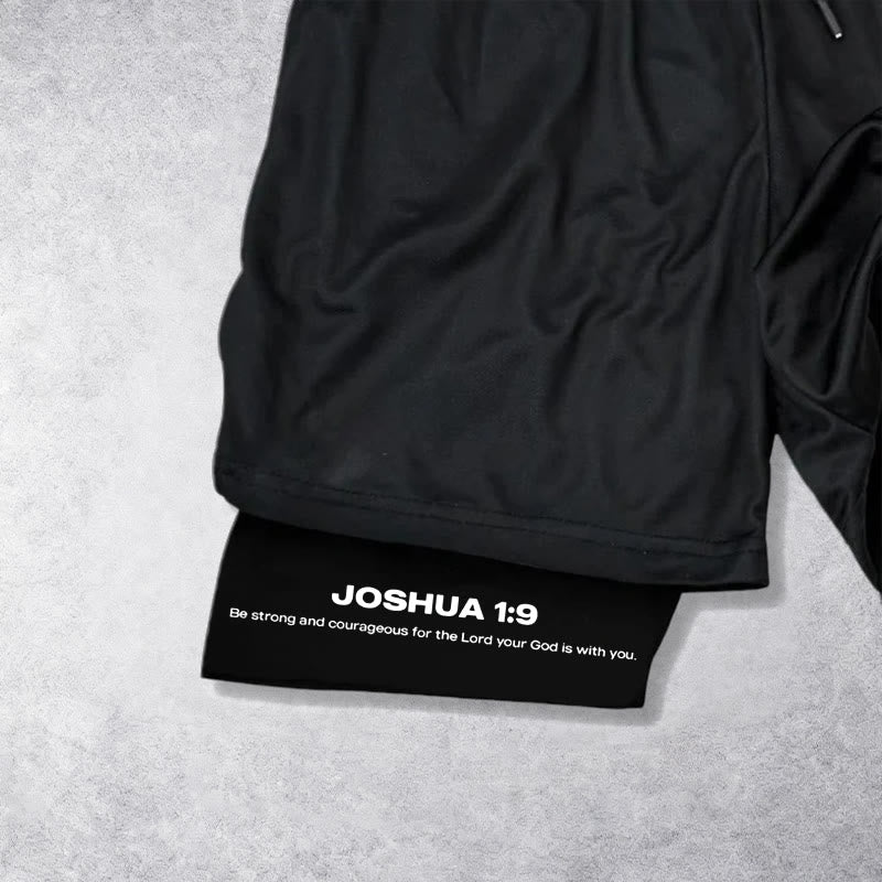 Christianartworkshop Joshua 1:9 Lion Performance Shorts