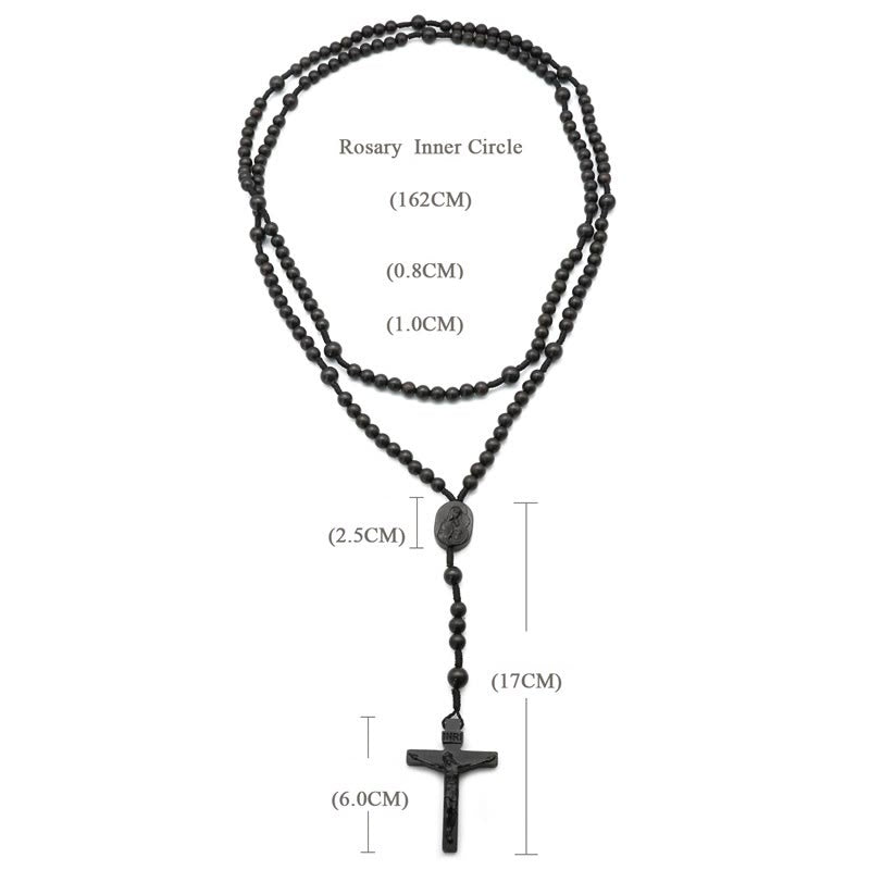 Christianartworkshop Olive Wood Beads Fifteen Decade Praying Rosary of the Blessed